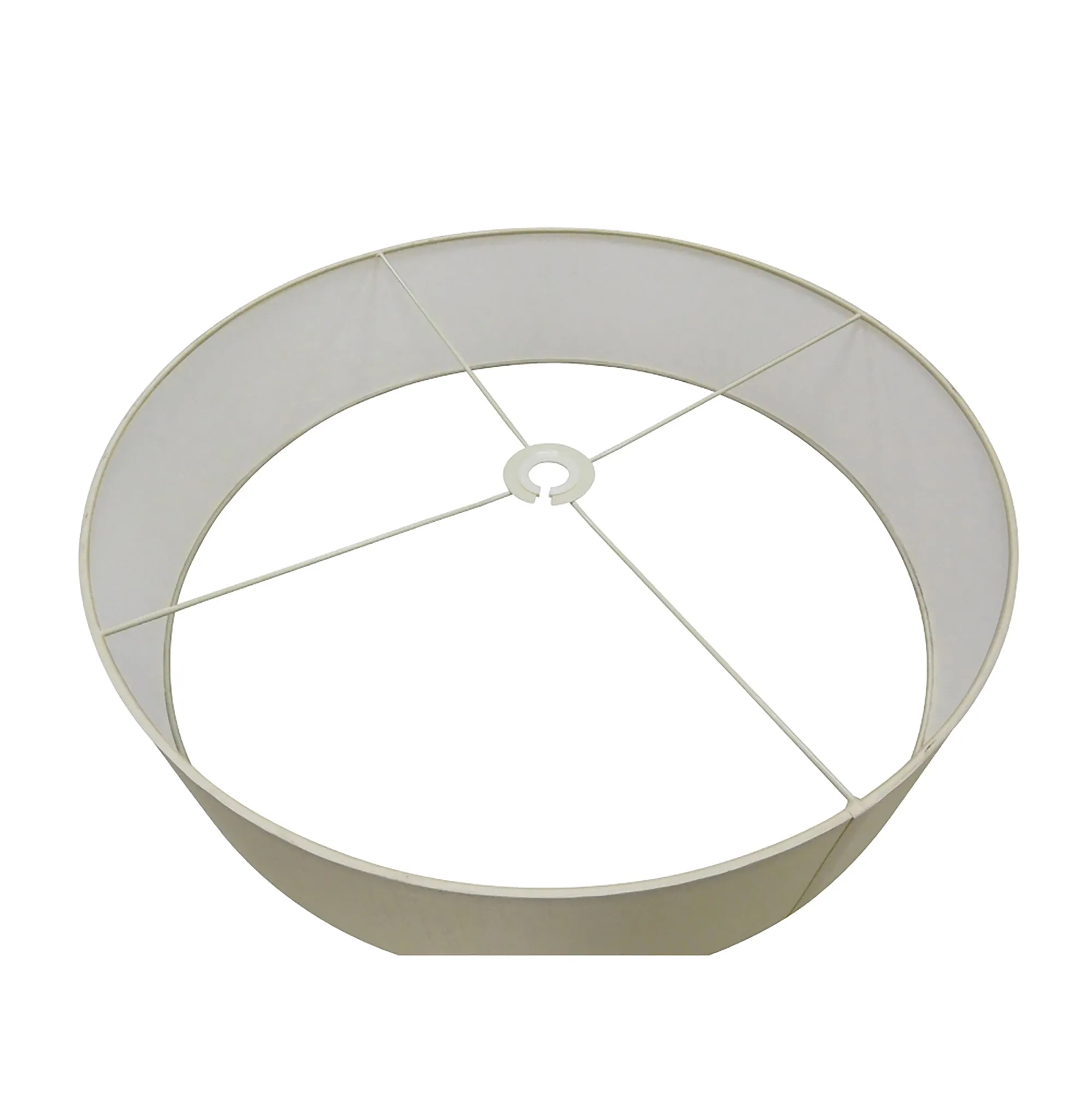 Serena 60cm Faux Silk Fabric Shade Ivory Pearl, White D0311  Deco Serena